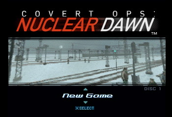 Covert Ops: Nuclear Dawn Title Screen